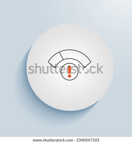 Exposure risk analysis icon vector design