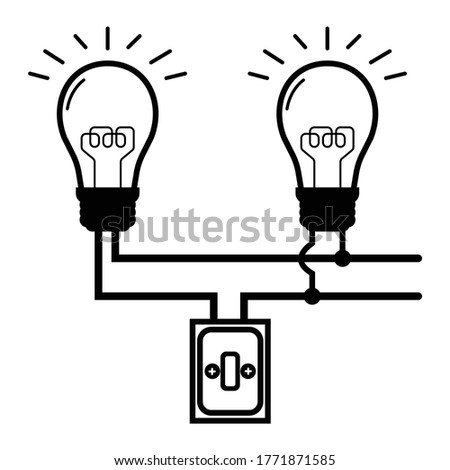 Parallel Circuit of electricity, Sample for circuit education  