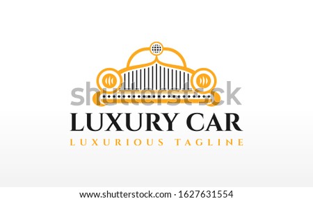 Luxury Car Service Auto Logo Design Vector Icon Symbol Illustration.