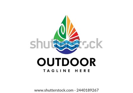 ​Natural Earth Energy Environment Outdoor Logo design vector icon symbol illustrations. A multifunctional logo that can be used in many nature business companies and services.