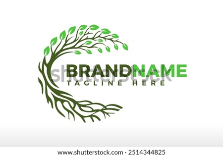 Creative Connection Circle Tree Logo Design Vector Icon Symbol Illustrations. Multifunctional logo that can used in many business companies and services. its a creative and cool design.