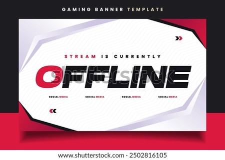 Stream Offline E-sports Gaming Banner Template for Social Media