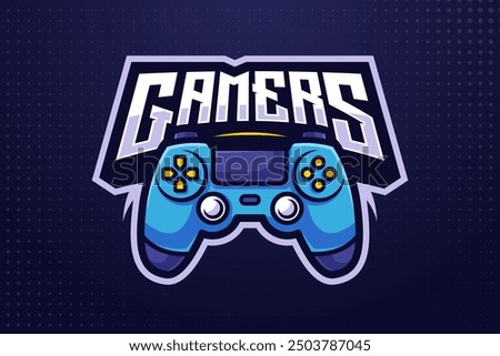 Gamer Esports Logo Template for Gaming Team or Game Tournament