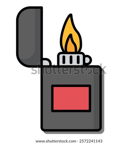 Lighter icon. Lighter vector icon. Fire lighter flat sign design. UX UI icon