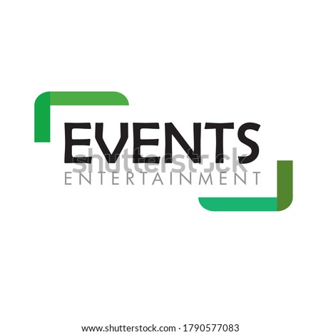 event entertainment logo  design symbolizing ones organization.It is design that is used by an organization for it's letterhead,advertising material,and signs as an emblem.