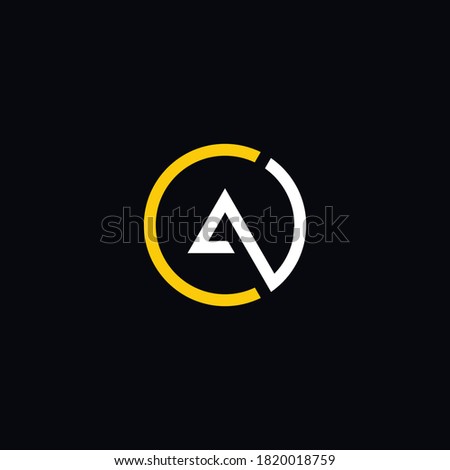 Cool and modern logo initials AC design