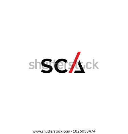 Logo with the initials SCA modern and luxurious 1