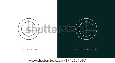The initial letter TLC logo design modern and elegant 3 Stock fotó © 