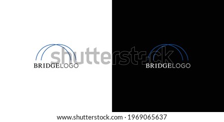 A modern and elegant bridge logo design 2