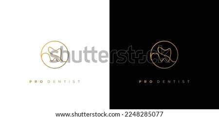 Modern and elegant  pro dentist logo design