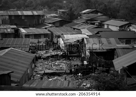 Slum - The one of immoral community in bangkok