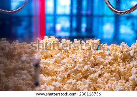 Popcorn in popcorn machine