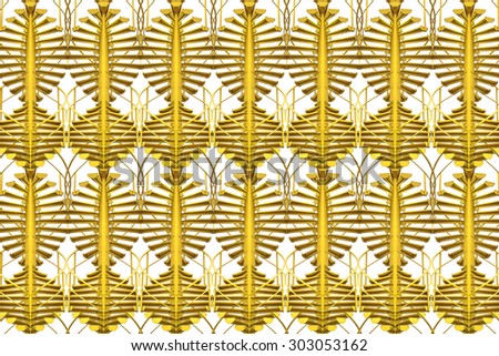 Abstract geometrical yellow seamless pattern background
