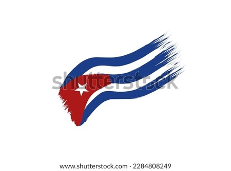 cuba flag icon, illustration of national flag design with elegance concept