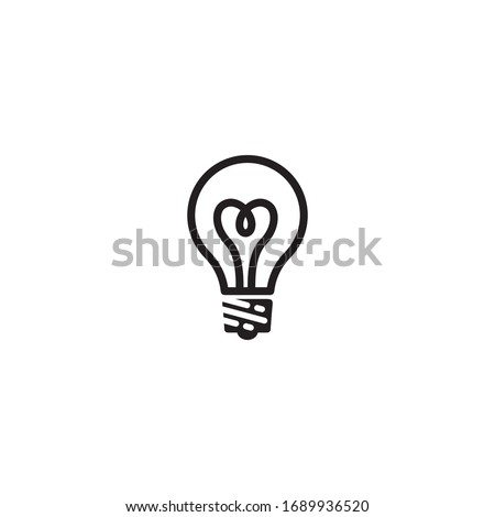 Light bulb line icon vector, Idea sign, solution, Thinking concept. Lighting Electric lamp. Electricity, Shine.