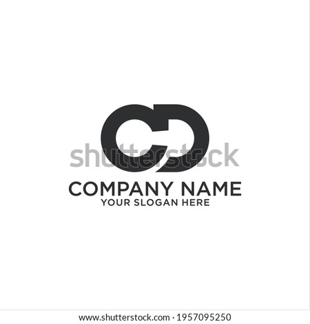 CD or DC letter logo design concept.