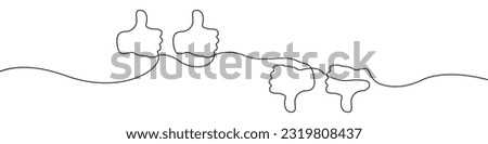 Quote mark icon line continuous drawing vector. One line Exclamation marks icon vector background. Finger up and down icon. Continuous outline of a Love the quotes icon.