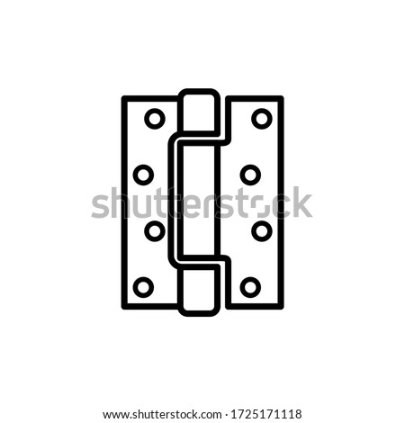 Door hinge icon vector logo