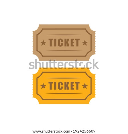 Ticket icon vector symbol illustration