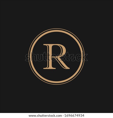 R single letter logo and icon designs