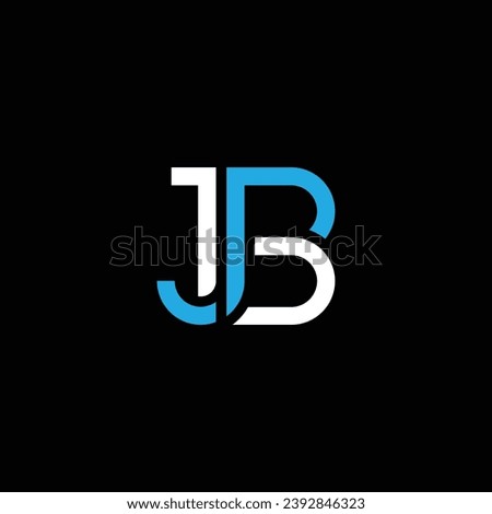 JB or BJ abstract letter design. Outstanding professional business awesome artistic branding company different colors illustration logo.