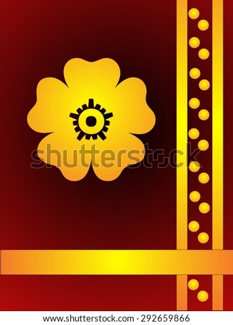 Illustrated background with flowers suitable for packaging