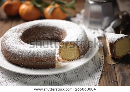 Similar – Image, Stock Photo Ring shaped cake with red icing