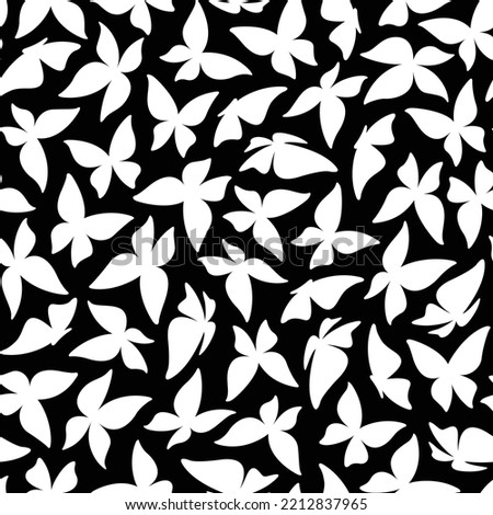 Simple and beautiful butterfly seamless pattern,