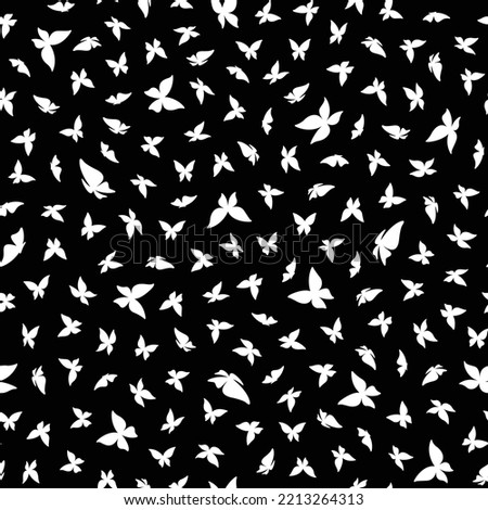 Simple and beautiful butterfly seamless pattern,