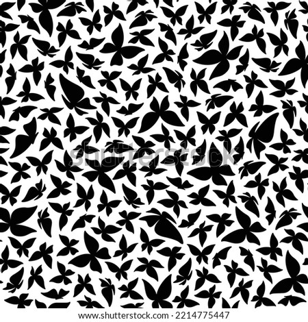 Simple and beautiful butterfly seamless pattern,