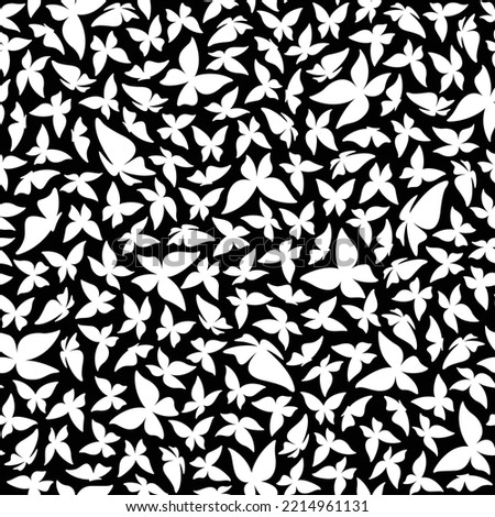 Simple and beautiful butterfly seamless pattern,