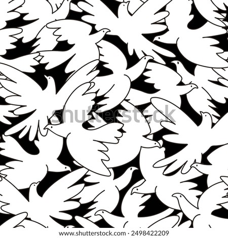 A simple design of a pigeon taking off,