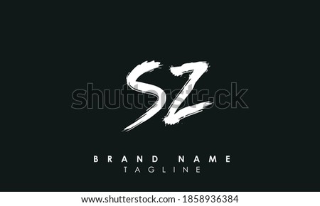 Alphabet letters Initials Monogram logo SZ, S and Z
 Stock fotó © 