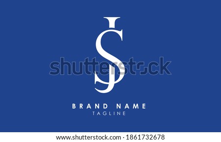 Alphabet letters Initials Monogram logo JS, SJ, J and S
