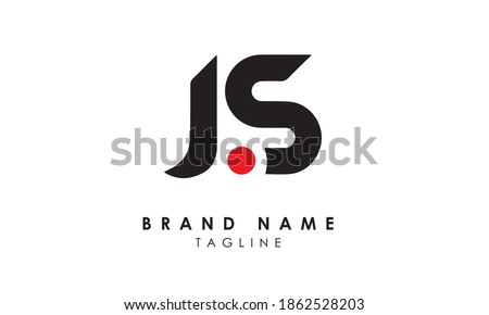 Alphabet letters Initials Monogram logo js, sj, s and j
