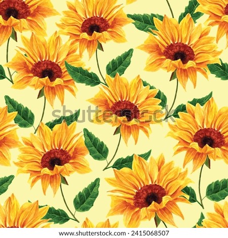 Similar – Image, Stock Photo Golden October Sunflower