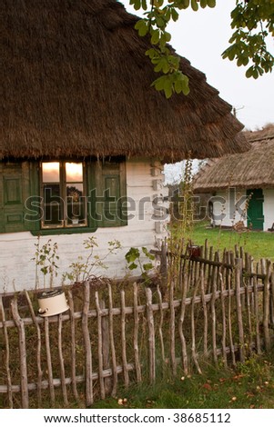 tradition rural house in Eastern Europe