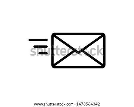 Send letter, Envelope, Message email, Vector icon