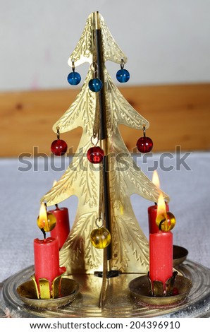christmas candle stick