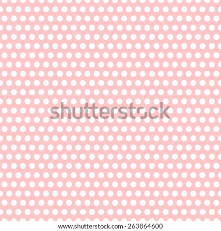 pink & white polka dots pattern, seamless texture background