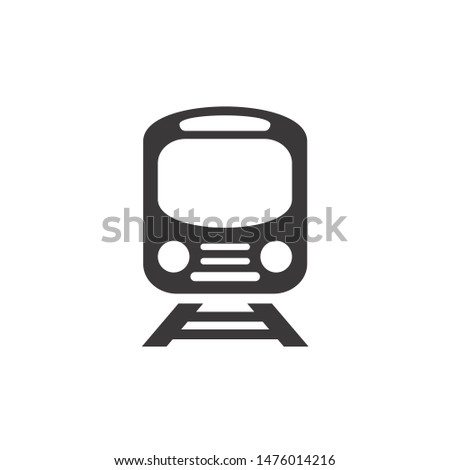 Train icon template color editable. Train symbol vector sign isolated on white background.