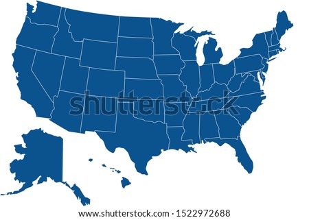 United States country map america Stockfoto © 