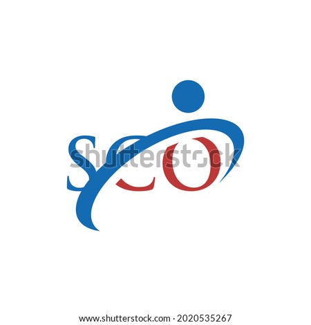 Letter SCO Human Business Logo Design
