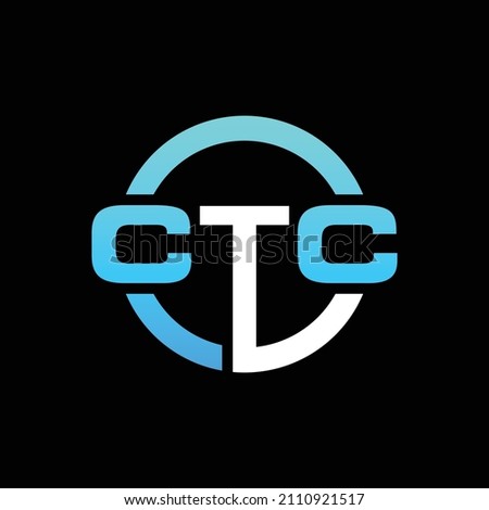 Letter CTC Circle Business Logo Design