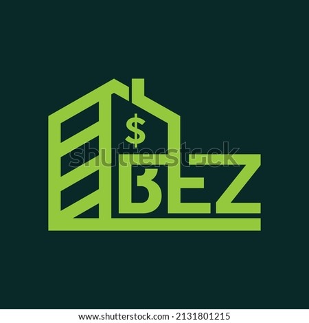 Letter BEZ Home Line Logo Design Imagine de stoc © 
