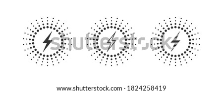 Wireless charging variations of icons. Wireless charging icon concept. Charging icons set for web and animation. Vector illustration