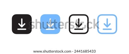 Uploading files icons. Vector icons