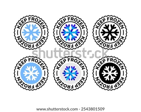 Keep frozen badges. Keep frozen food icons