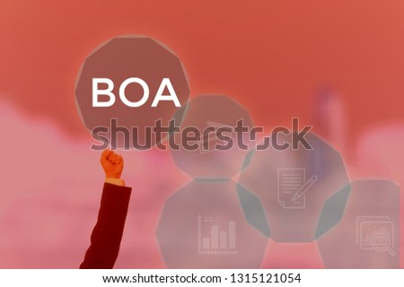 select BOA - technology and business concept Foto stock © 