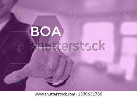 select BOA - technology and business concept Foto stock © 
